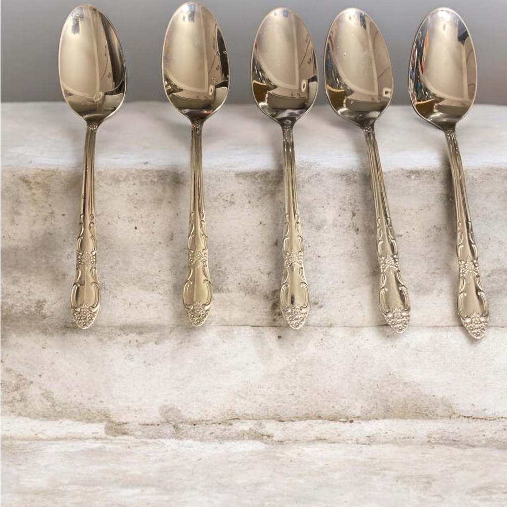 Elegant Silver Spoons Set